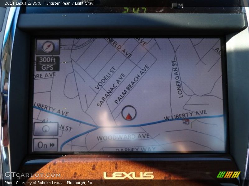 Tungsten Pearl / Light Gray 2011 Lexus ES 350