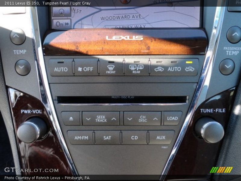 Tungsten Pearl / Light Gray 2011 Lexus ES 350