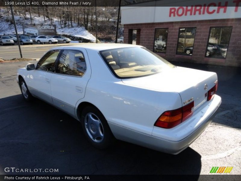 Diamond White Pearl / Ivory 1998 Lexus LS 400