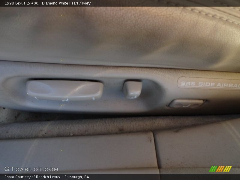 Diamond White Pearl / Ivory 1998 Lexus LS 400