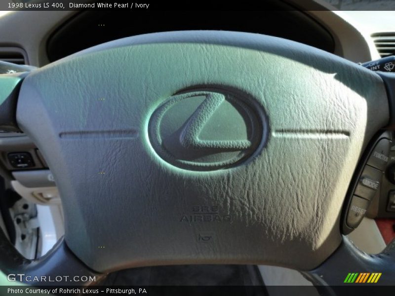 Diamond White Pearl / Ivory 1998 Lexus LS 400