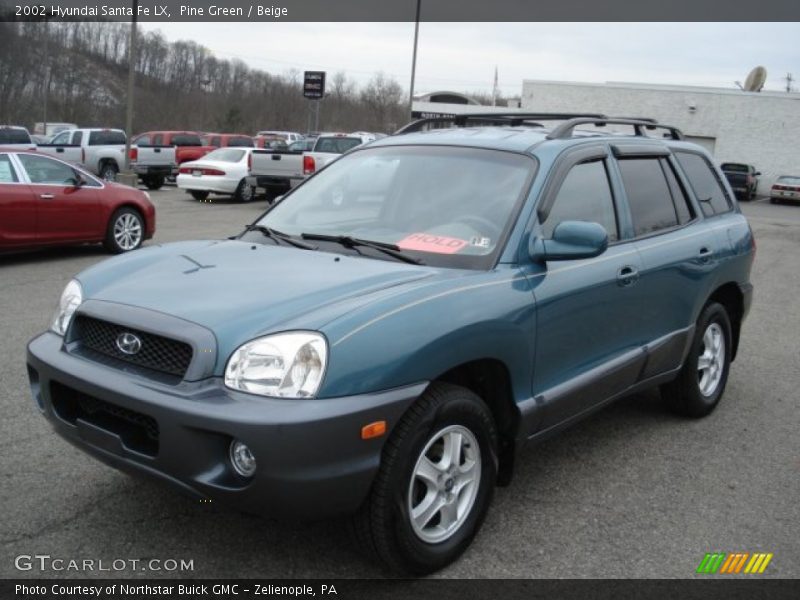 Pine Green / Beige 2002 Hyundai Santa Fe LX