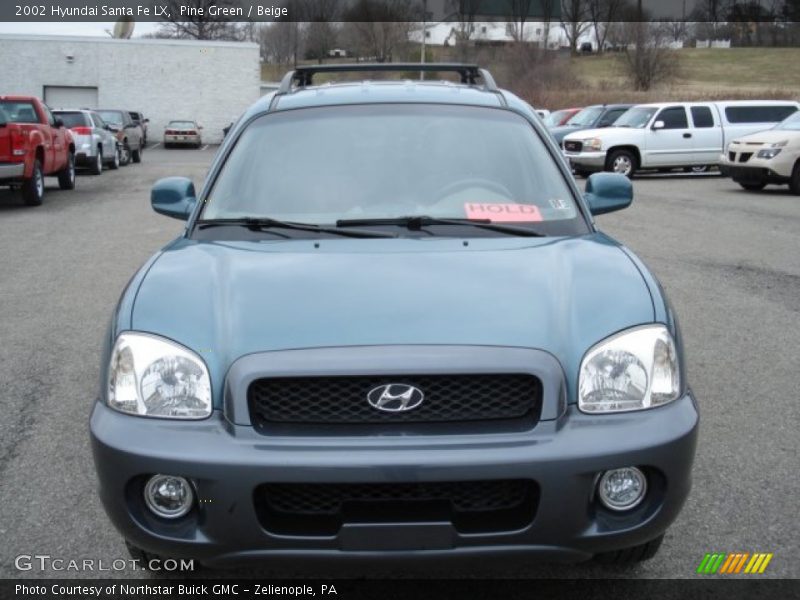 Pine Green / Beige 2002 Hyundai Santa Fe LX