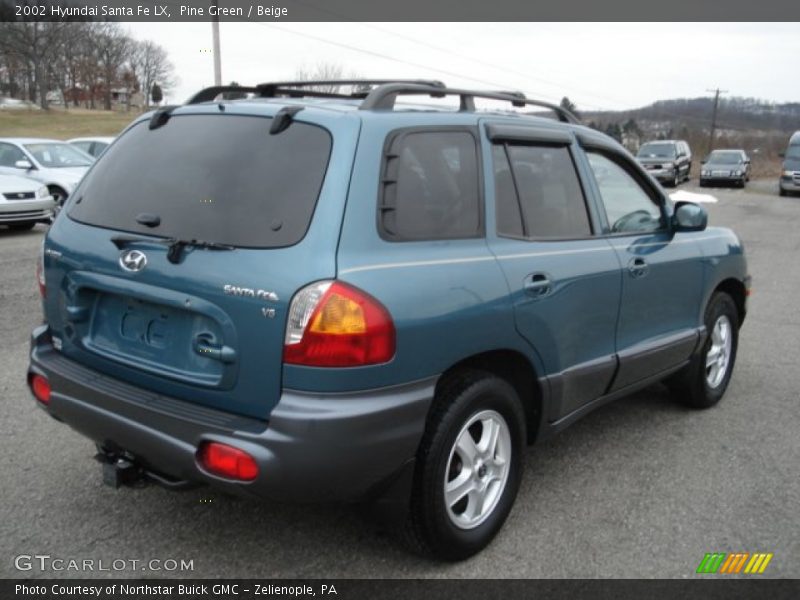 Pine Green / Beige 2002 Hyundai Santa Fe LX