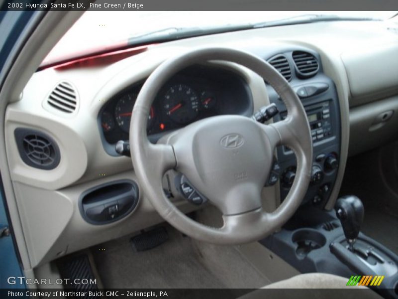 Pine Green / Beige 2002 Hyundai Santa Fe LX