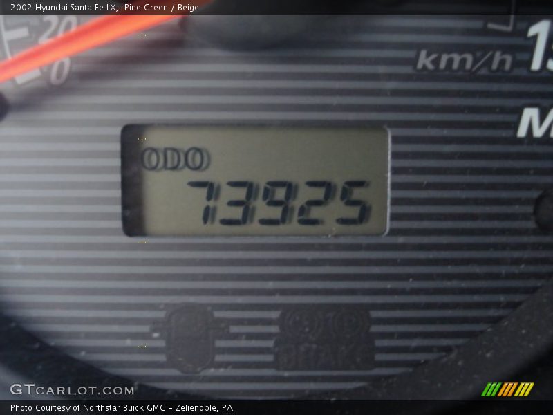 Pine Green / Beige 2002 Hyundai Santa Fe LX