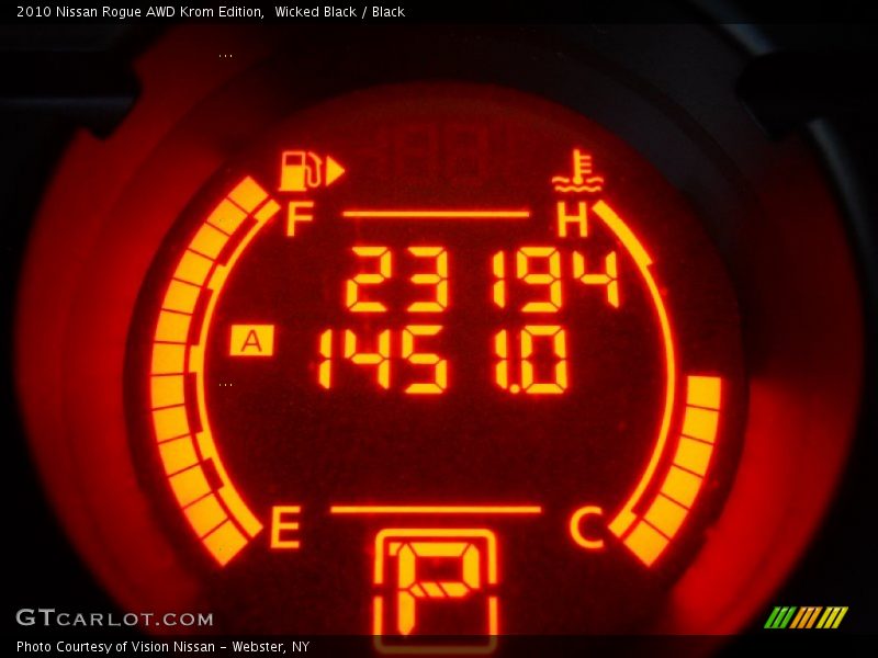 Wicked Black / Black 2010 Nissan Rogue AWD Krom Edition