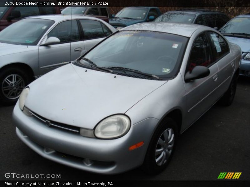 Bright Silver Metallic / Agate 2000 Dodge Neon Highline