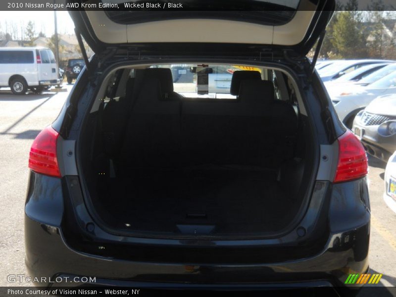 Wicked Black / Black 2010 Nissan Rogue AWD Krom Edition