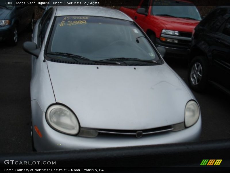 Bright Silver Metallic / Agate 2000 Dodge Neon Highline