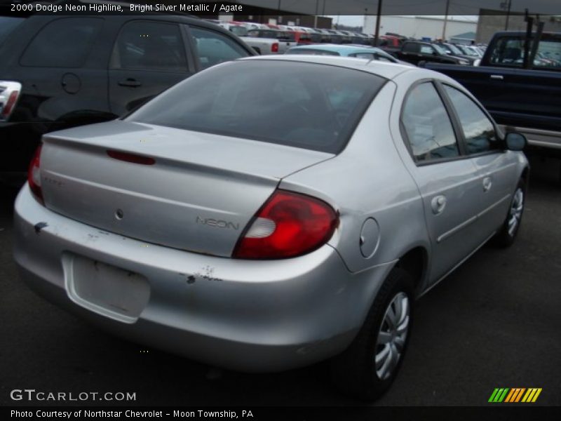 Bright Silver Metallic / Agate 2000 Dodge Neon Highline