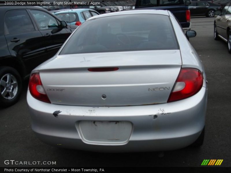 Bright Silver Metallic / Agate 2000 Dodge Neon Highline