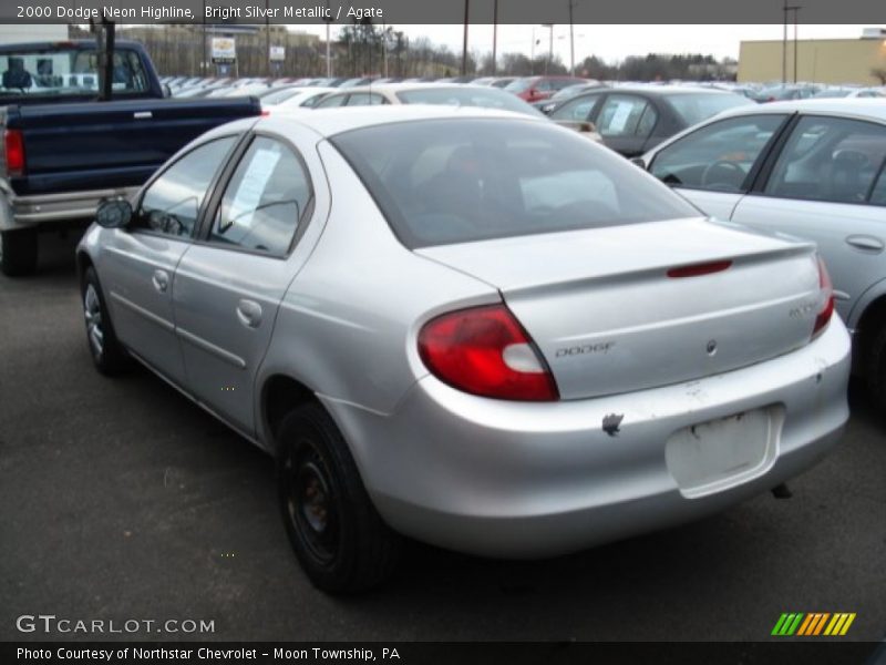 Bright Silver Metallic / Agate 2000 Dodge Neon Highline