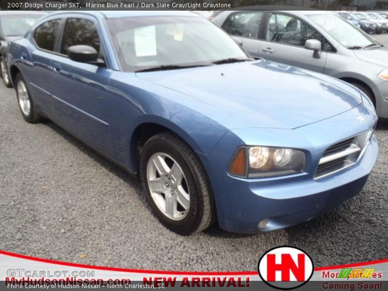 Marine Blue Pearl / Dark Slate Gray/Light Graystone 2007 Dodge Charger SXT