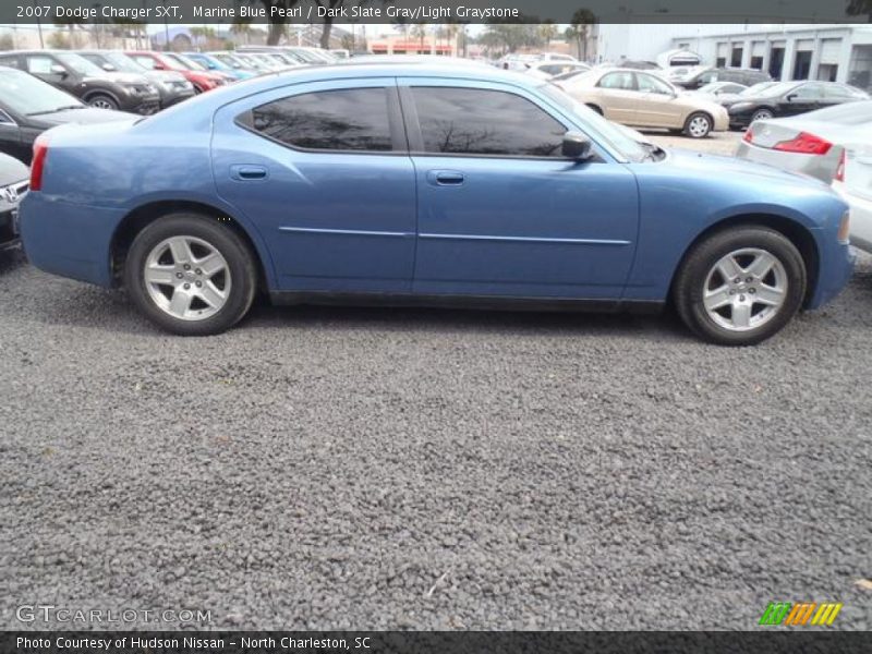 Marine Blue Pearl / Dark Slate Gray/Light Graystone 2007 Dodge Charger SXT