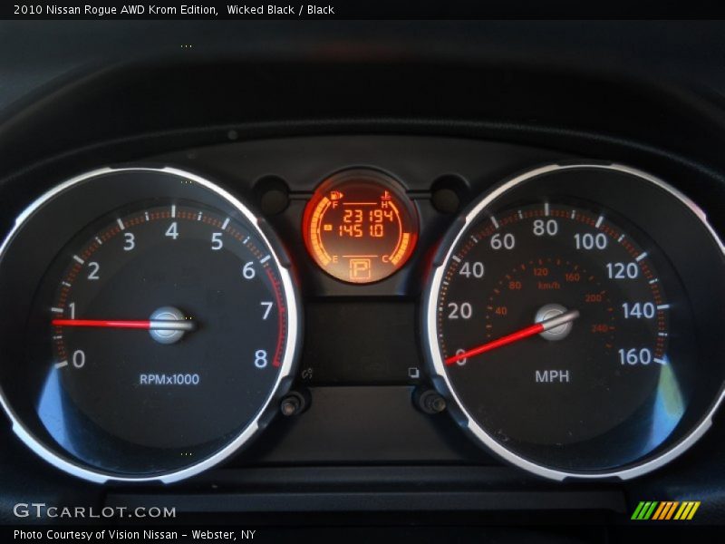 Wicked Black / Black 2010 Nissan Rogue AWD Krom Edition