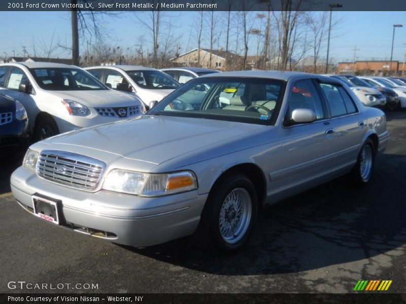 Silver Frost Metallic / Medium Parchment 2001 Ford Crown Victoria LX