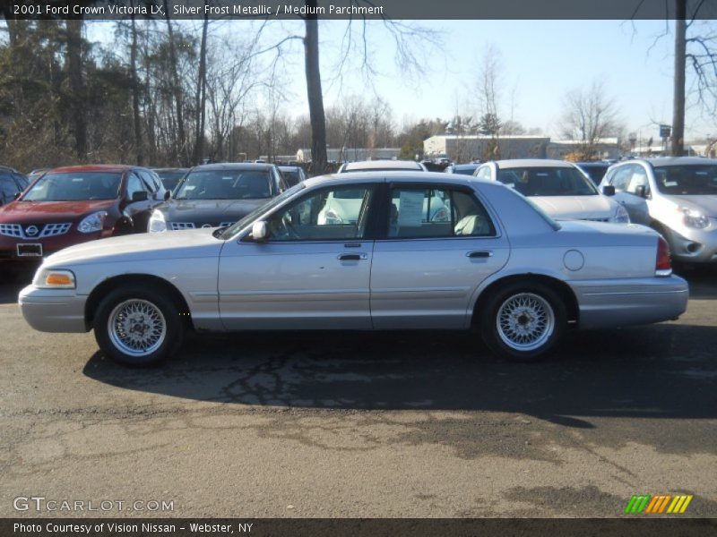 Silver Frost Metallic / Medium Parchment 2001 Ford Crown Victoria LX
