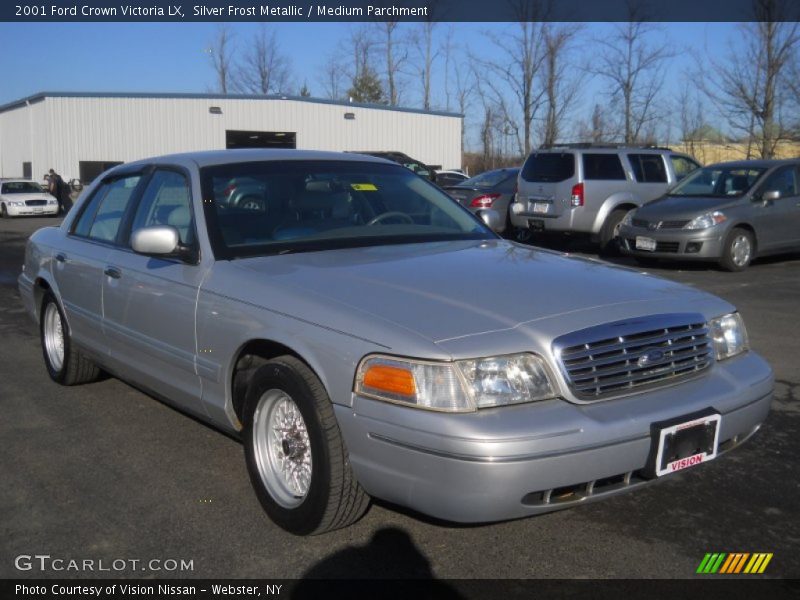 Silver Frost Metallic / Medium Parchment 2001 Ford Crown Victoria LX