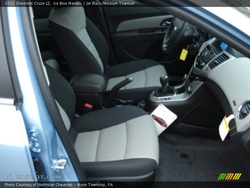 Ice Blue Metallic / Jet Black/Medium Titanium 2012 Chevrolet Cruze LS