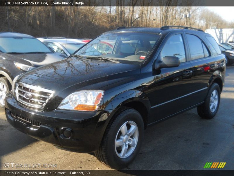 Ebony Black / Beige 2008 Kia Sorento LX 4x4
