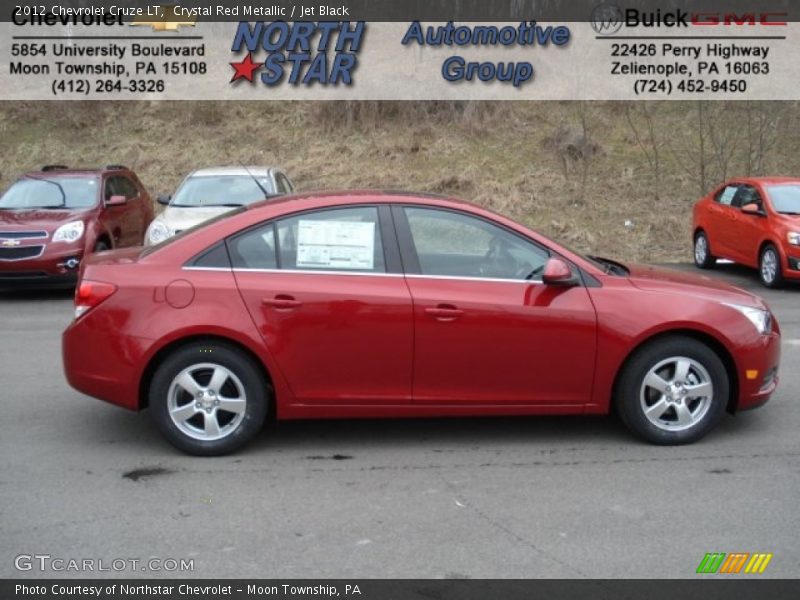 Crystal Red Metallic / Jet Black 2012 Chevrolet Cruze LT