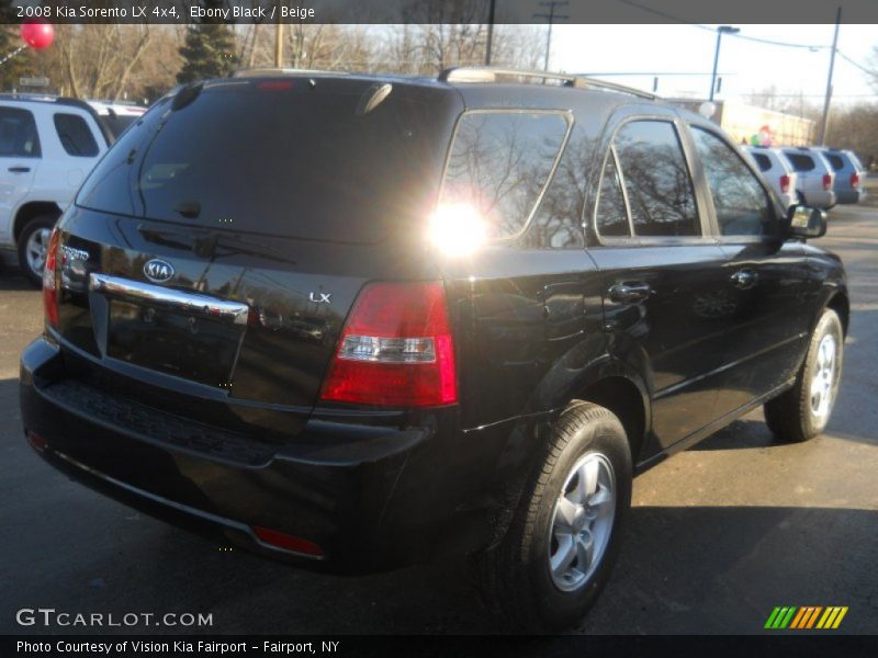 Ebony Black / Beige 2008 Kia Sorento LX 4x4