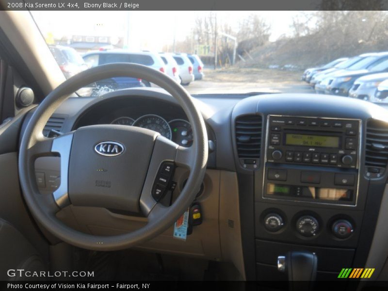 Ebony Black / Beige 2008 Kia Sorento LX 4x4