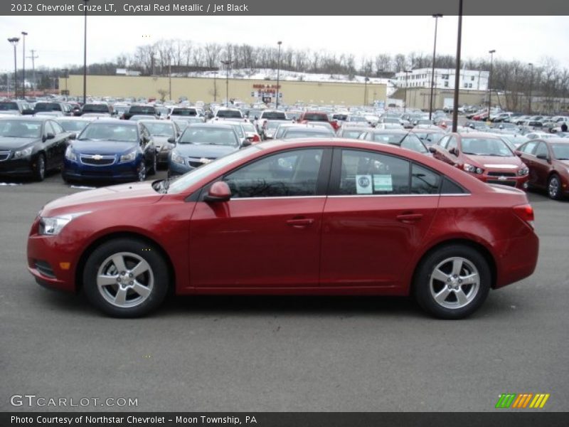 Crystal Red Metallic / Jet Black 2012 Chevrolet Cruze LT