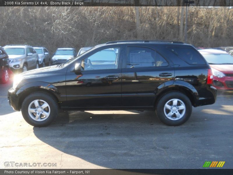 Ebony Black / Beige 2008 Kia Sorento LX 4x4