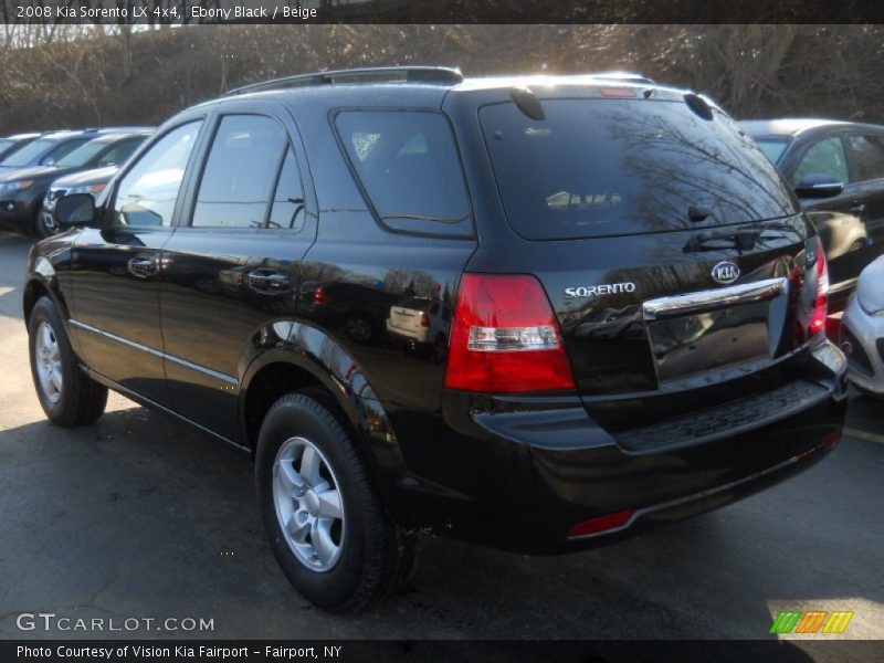 Ebony Black / Beige 2008 Kia Sorento LX 4x4
