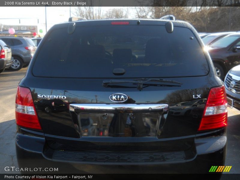 Ebony Black / Beige 2008 Kia Sorento LX 4x4