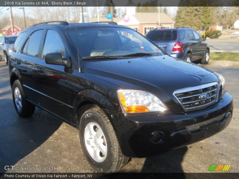Ebony Black / Beige 2008 Kia Sorento LX 4x4