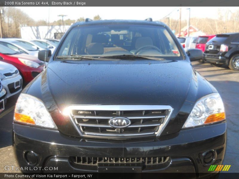 Ebony Black / Beige 2008 Kia Sorento LX 4x4