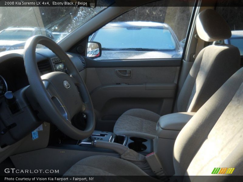 Ebony Black / Beige 2008 Kia Sorento LX 4x4