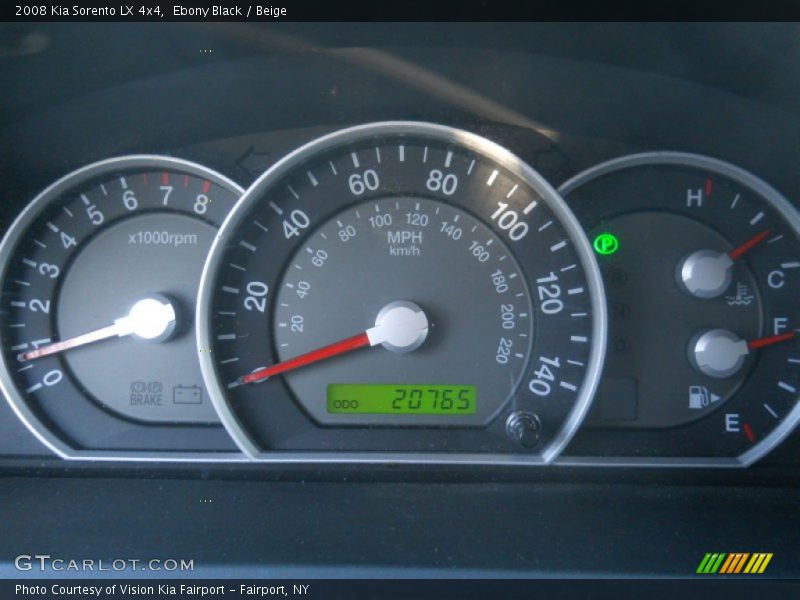 Ebony Black / Beige 2008 Kia Sorento LX 4x4