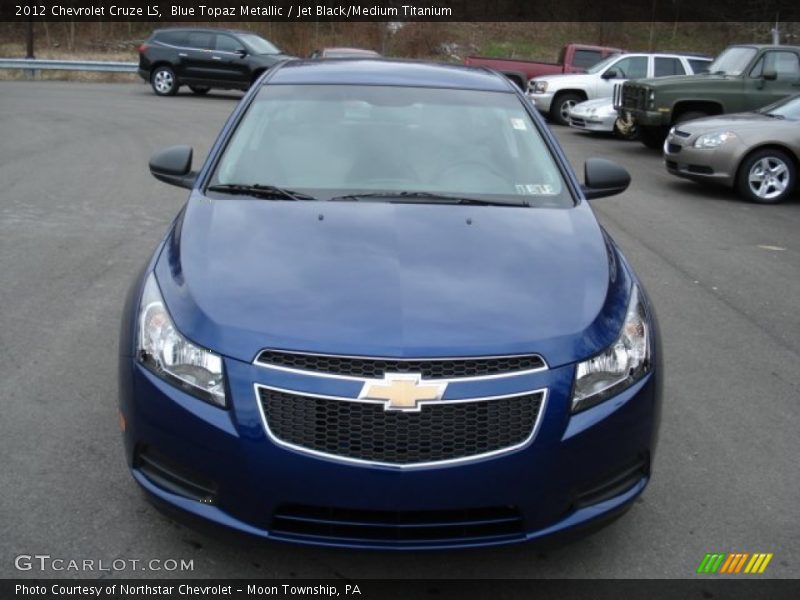 Blue Topaz Metallic / Jet Black/Medium Titanium 2012 Chevrolet Cruze LS
