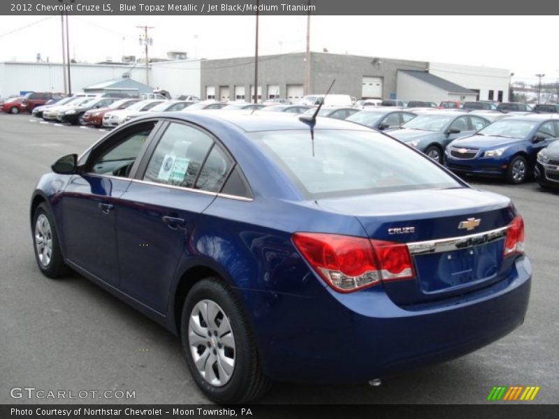 Blue Topaz Metallic / Jet Black/Medium Titanium 2012 Chevrolet Cruze LS
