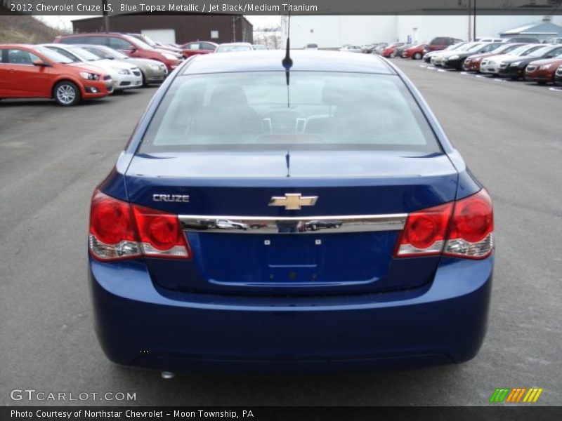 Blue Topaz Metallic / Jet Black/Medium Titanium 2012 Chevrolet Cruze LS