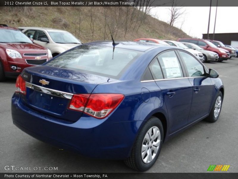 Blue Topaz Metallic / Jet Black/Medium Titanium 2012 Chevrolet Cruze LS