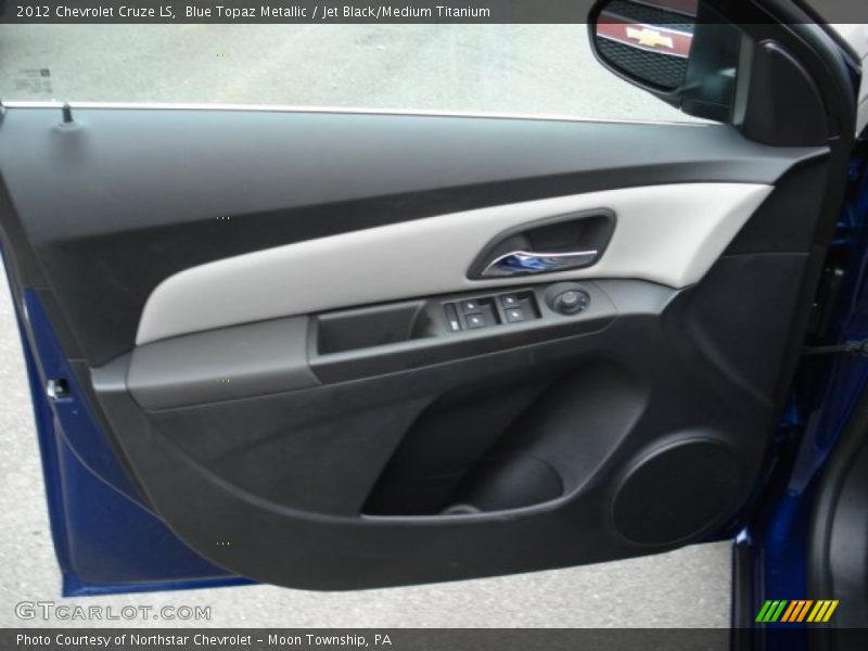 Blue Topaz Metallic / Jet Black/Medium Titanium 2012 Chevrolet Cruze LS