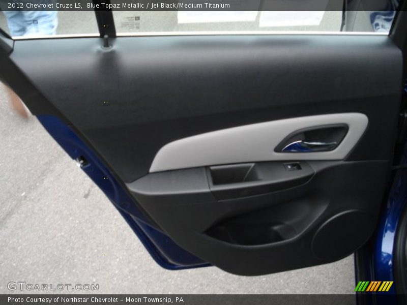 Blue Topaz Metallic / Jet Black/Medium Titanium 2012 Chevrolet Cruze LS