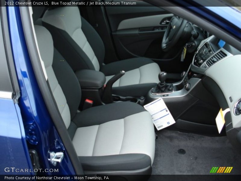 Blue Topaz Metallic / Jet Black/Medium Titanium 2012 Chevrolet Cruze LS