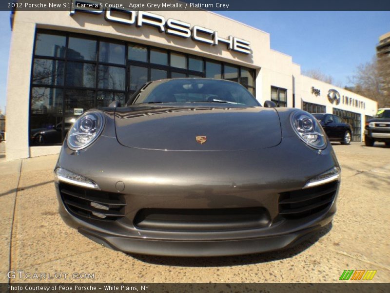 Agate Grey Metallic / Platinum Grey 2012 Porsche New 911 Carrera S Coupe