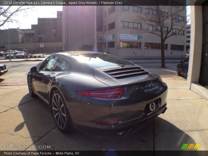 Agate Grey Metallic / Platinum Grey 2012 Porsche New 911 Carrera S Coupe