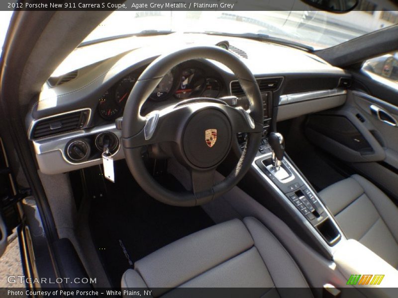 Agate Grey Metallic / Platinum Grey 2012 Porsche New 911 Carrera S Coupe