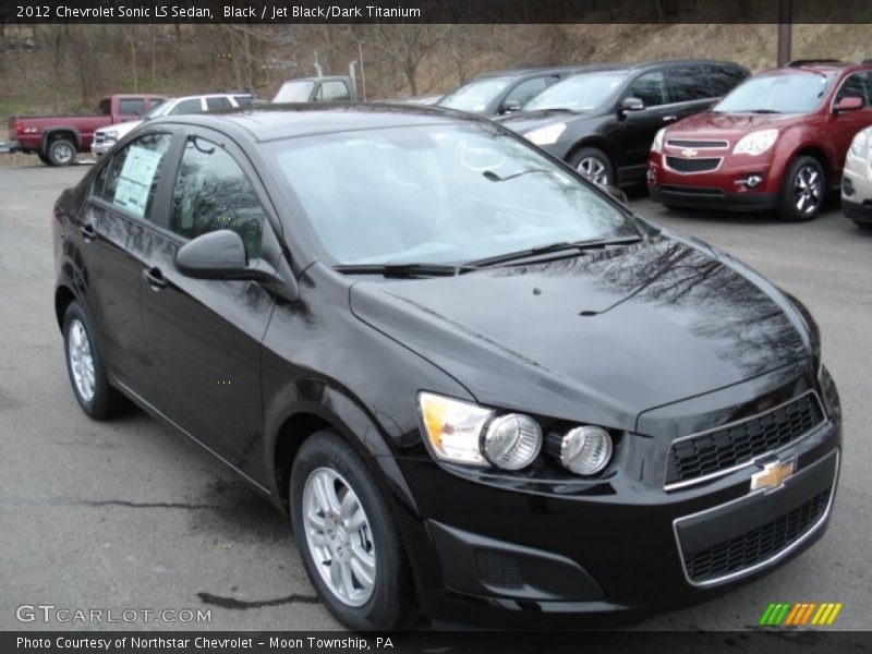 Black / Jet Black/Dark Titanium 2012 Chevrolet Sonic LS Sedan