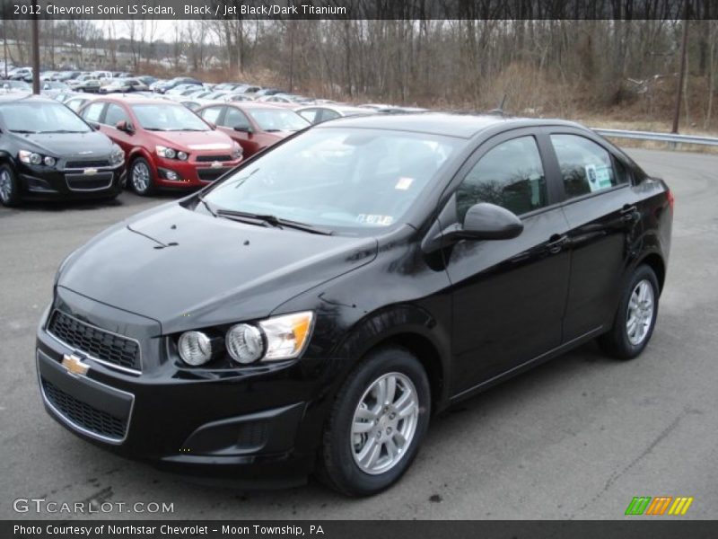 Black / Jet Black/Dark Titanium 2012 Chevrolet Sonic LS Sedan