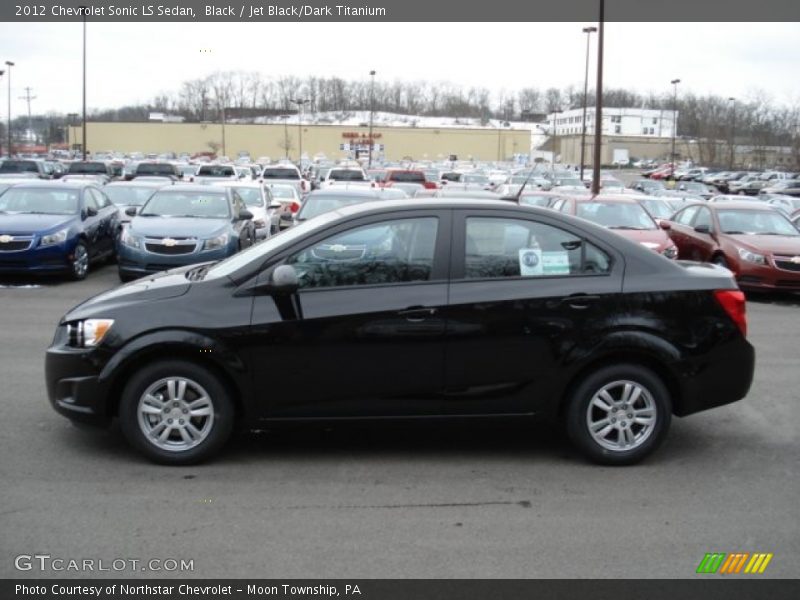 Black / Jet Black/Dark Titanium 2012 Chevrolet Sonic LS Sedan