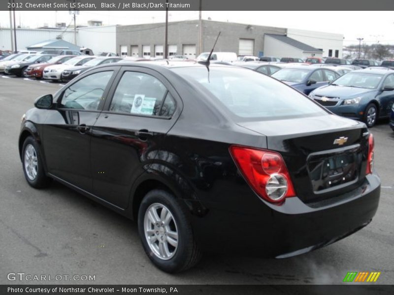 Black / Jet Black/Dark Titanium 2012 Chevrolet Sonic LS Sedan